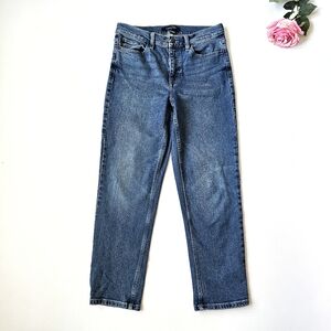 Calvin Klein Women’s Straight Leg Jeans Size 6 Medium Wash Stretch Denim CK Logo